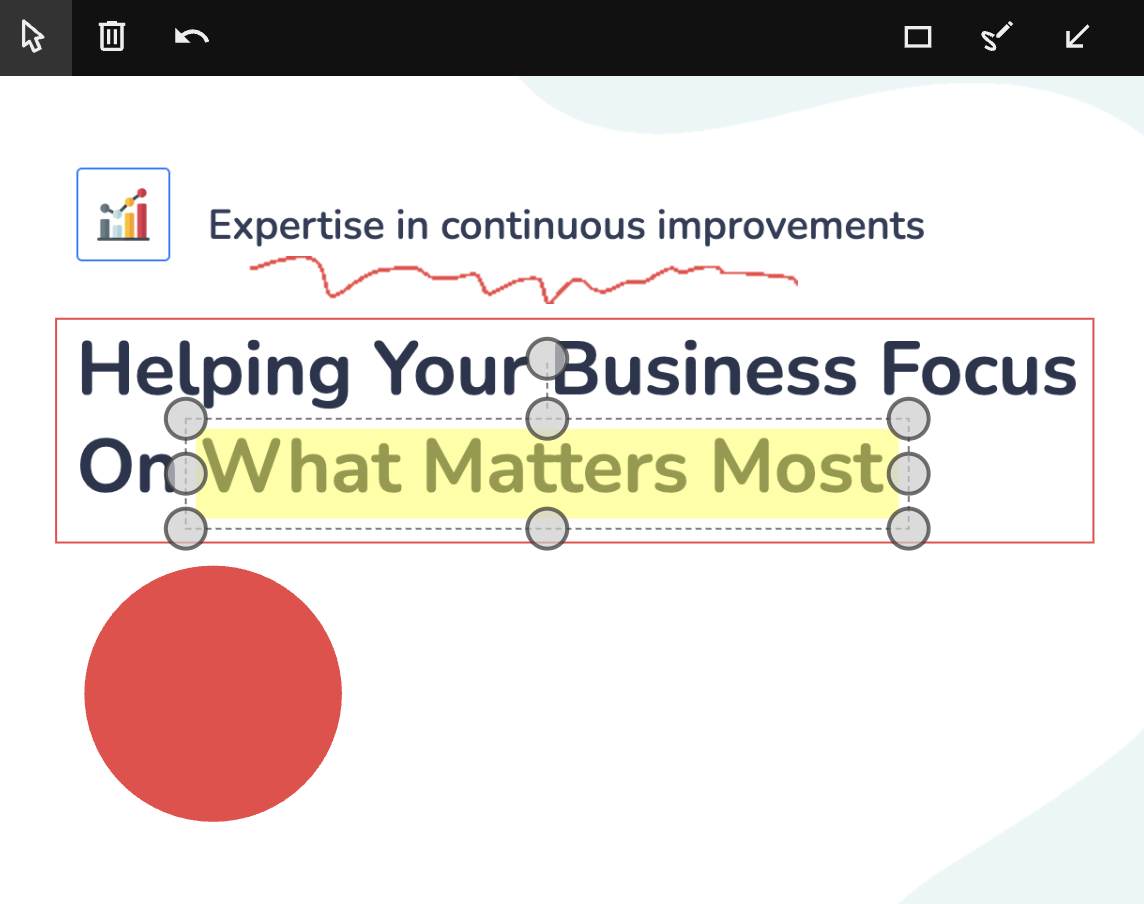 Smart Screen Capture annotate mode with drawing tools
